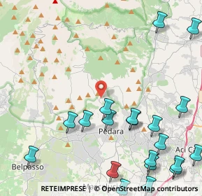 Mappa Via A, 95030 Pedara CT, Italia (6.762)