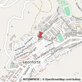 Mappa Via Taormina, 125, 94013 Leonforte, Enna (Sicilia)