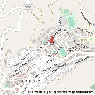 Mappa Via lombardia 21, 94013 Leonforte, Enna (Sicilia)
