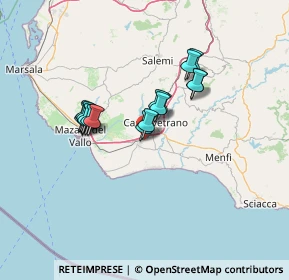 Mappa Castelvetrano, 91021 Campobello di Mazara TP, Italia (11.59375)