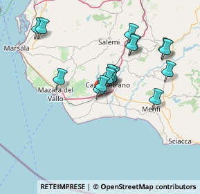 Mappa Castelvetrano, 91021 Campobello di Mazara TP, Italia (15.0525)