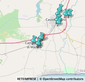 Mappa Castelvetrano, 91021 Campobello di Mazara TP, Italia (4.12818)