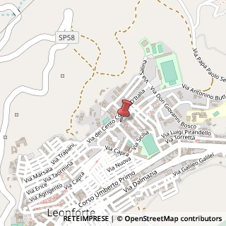 Mappa Via Emilia, 3, 94013 Leonforte, Enna (Sicilia)