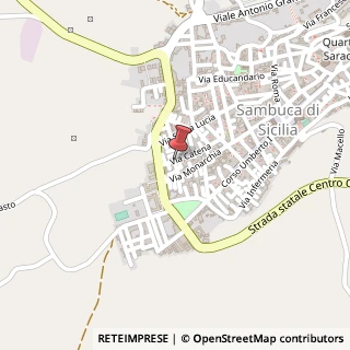 Mappa Via Catena, 17, 92017 Sambuca di Sicilia AG, Italia, 92017 Sambuca di Sicilia, Agrigento (Sicilia)