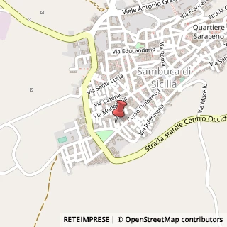 Mappa Via Teatro, 8, 92017 Sambuca di Sicilia, Agrigento (Sicilia)
