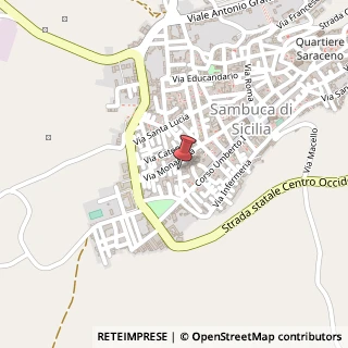 Mappa Via Teatro, 14, 92017 Sambuca di Sicilia, Agrigento (Sicilia)
