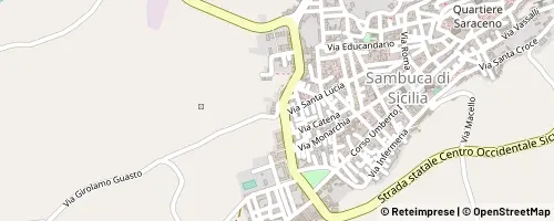 Mappa Sambuca di Sicilia