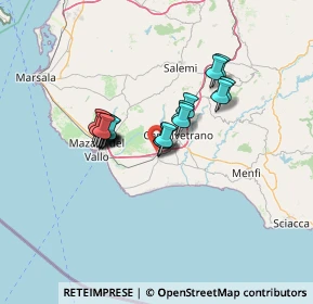 Mappa A29 Palermo - Mazara del Vallo, 91021 Campobello di Mazara TP, Italia (11.034)