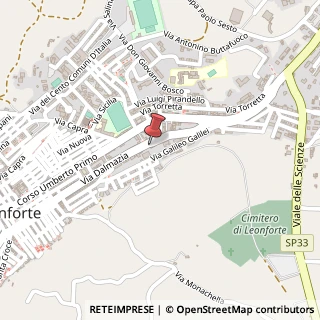 Mappa Piazza Stazione, 4, 94013 Leonforte, Enna (Sicilia)