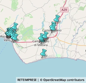 Mappa Via Margiotta, 91021 Campobello di Mazara TP, Italia (10.3315)