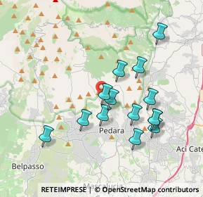 Mappa Via Federico II di Svevia n, 95030 Pedara CT, Italia (3.91429)