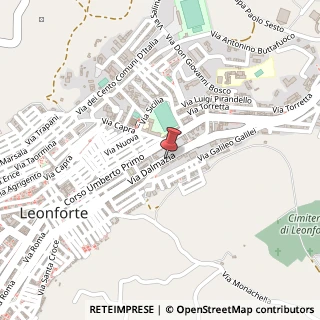 Mappa Via Dalmazia, 103, 94013 Leonforte EN, Italia, 94013 Leonforte, Enna (Sicilia)