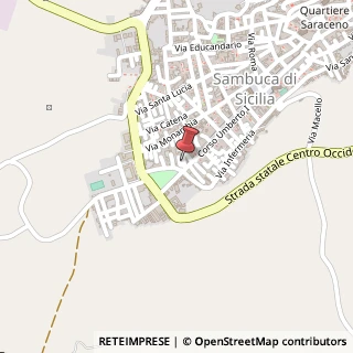 Mappa Via Teatro, 1, 92017 Sambuca di Sicilia, Agrigento (Sicilia)