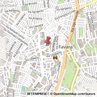Mappa Via Giovanni Lombardo, 7, 92026 Favara, Agrigento (Sicilia)