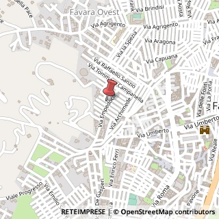 Mappa Via empedocle 21, 92026 Favara, Agrigento (Sicilia)
