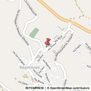 Mappa Via Rina, 59, 92010 Realmonte, Agrigento (Sicilia)