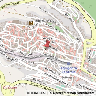 Mappa Via II Ortolani, 4, 92100 Agrigento, Agrigento (Sicilia)