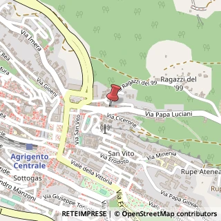 Mappa Via Papa Luciani, 37, 92100 Agrigento, Agrigento (Sicilia)