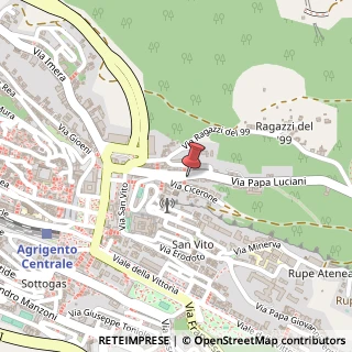 Mappa Via Papa Luciani, 38, 92100 Agrigento, Agrigento (Sicilia)