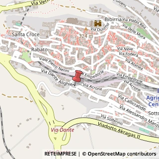 Mappa Via Dante Alighieri, 70, 92100 Agrigento, Agrigento (Sicilia)