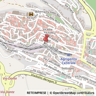 Mappa Via I Ortolani, 4, 92100 Agrigento, Agrigento (Sicilia)