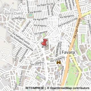 Mappa Piazza Giuseppe Garibaldi, 18, 92026 Favara, Agrigento (Sicilia)