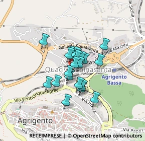 Mappa QUADRIVIO, 92100 Agrigento AG, Italia (0.301)