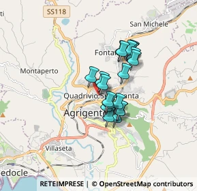 Mappa QUADRIVIO, 92100 Agrigento AG, Italia (1.333)