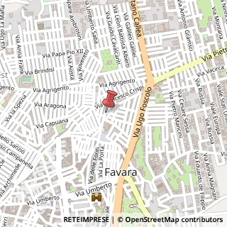 Mappa Via Mulino, 4, 92026 Favara, Agrigento (Sicilia)