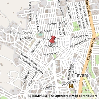 Mappa Via S. Benedetto, 92026 Favara AG, Italia, 92026 Favara, Agrigento (Sicilia)