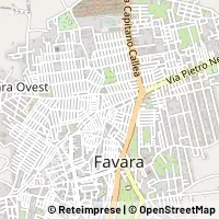 Mapa Favara