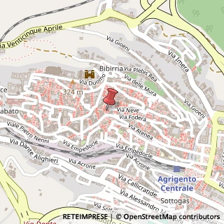 Mappa Via Neve, 6, 92100 Agrigento, Agrigento (Sicilia)