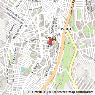 Mappa Via Belmonte,  13, 92026 Favara, Agrigento (Sicilia)