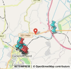 Mappa SS114dir, 96013 Carlentini SR, Italia (2.7435)