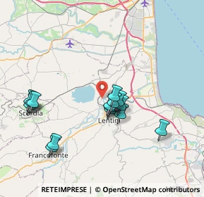 Mappa Contrada Armicci, 96016 Lentini SR, Italia (7.984)