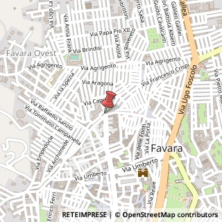Mappa Piazza Cavallotti, 1, 92026 Favara, Agrigento (Sicilia)