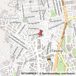 Mappa Piazza Cavallotti, 13, 92026 Favara, Agrigento (Sicilia)