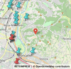Mappa Strada Cunioli Alti, 10133 Torino TO, Italia (2.98333)