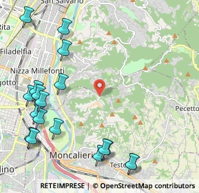 Mappa Strada Cunioli Alti, 10133 Torino TO, Italia (2.80722)