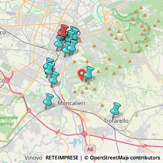 Mappa Strada Cunioli Alti, 10133 Torino TO, Italia (3.88438)