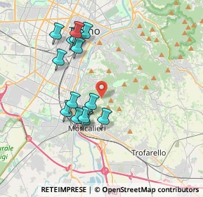 Mappa Strada Cunioli Alti, 10133 Torino TO, Italia (3.58786)
