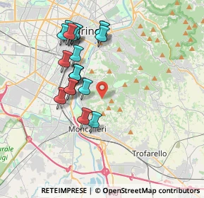 Mappa Strada Cunioli Alti, 10133 Torino TO, Italia (3.6075)