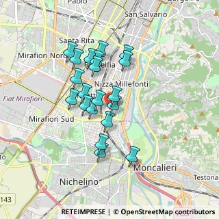 Mappa Via Felizzano, 10127 Torino TO, Italia (1.469)