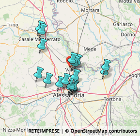 Mappa Via del Lavoro, 15048 Valenza AL, Italia (11.54167)