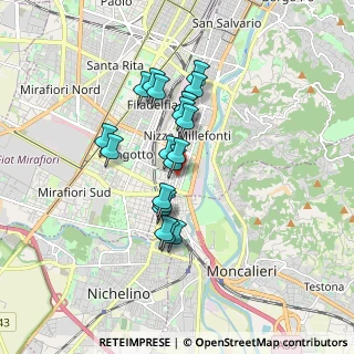 Mappa Via Genova, 10127 Torino TO, Italia (1.3705)