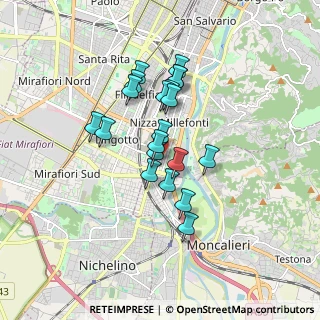 Mappa Via Genova, 10127 Torino TO, Italia (1.3505)