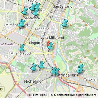 Mappa Via Genova, 10127 Torino TO, Italia (2.75933)