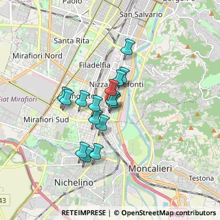 Mappa Via Genova, 10127 Torino TO, Italia (1.29867)