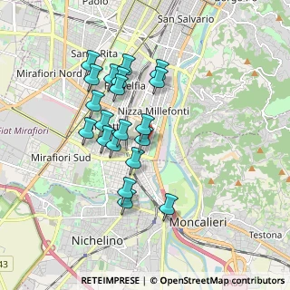 Mappa Via Genova, 10127 Torino TO, Italia (1.582)