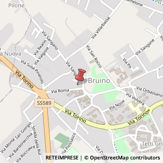 Mappa Piazza Municipio, 19, 10090 Bruino, Torino (Piemonte)